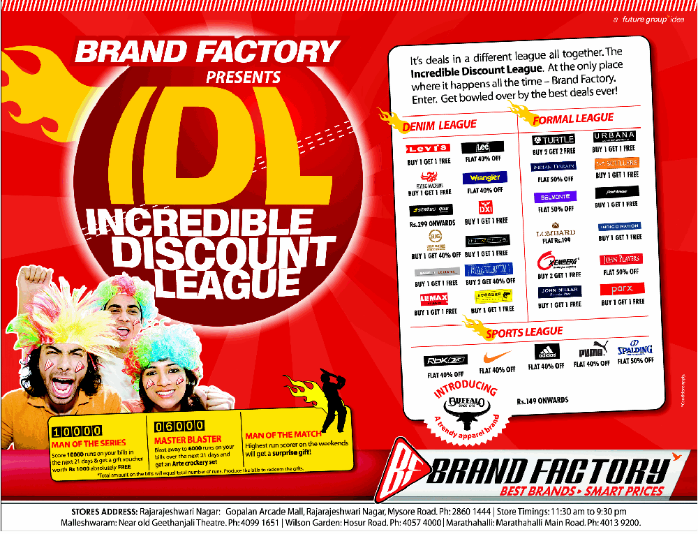 Brand Factory - Incredible Discount SALE