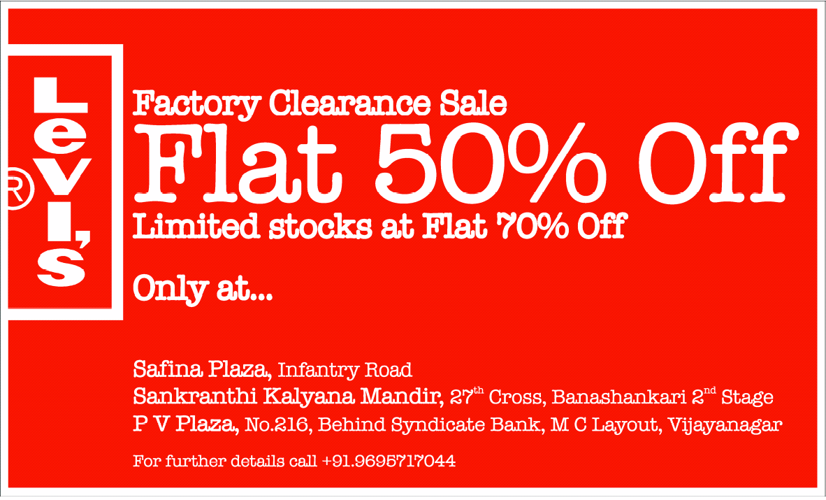 Levis - Factory Clearance SALE