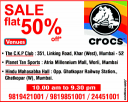 Crocs - Flat 50% Off