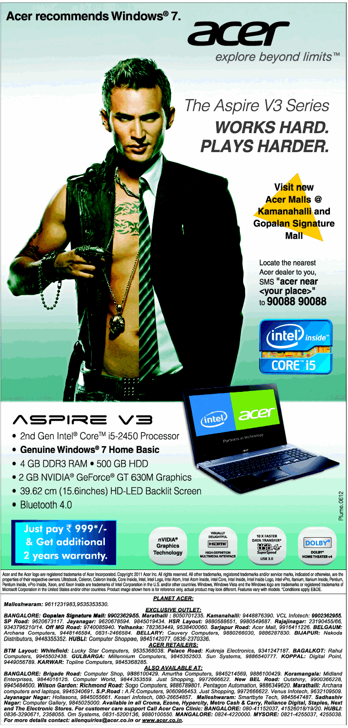 Acer Aspire V 3 - Works Hard, Plays Harder