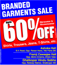 Branded Garments Sale - Upto 60% Off