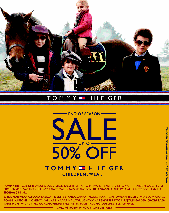 The much awaited TOMMY HILFIGER End of season sale is here. Get