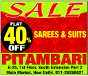 Pitambari Sarees - SALE Flat 40% Off