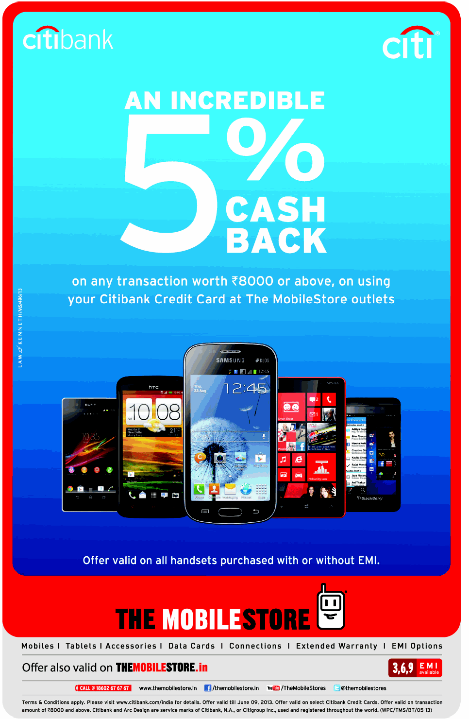 The Mobile Store - 5% Cash Back Offer