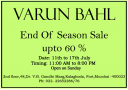 Varun Bahl - End of Season Sale