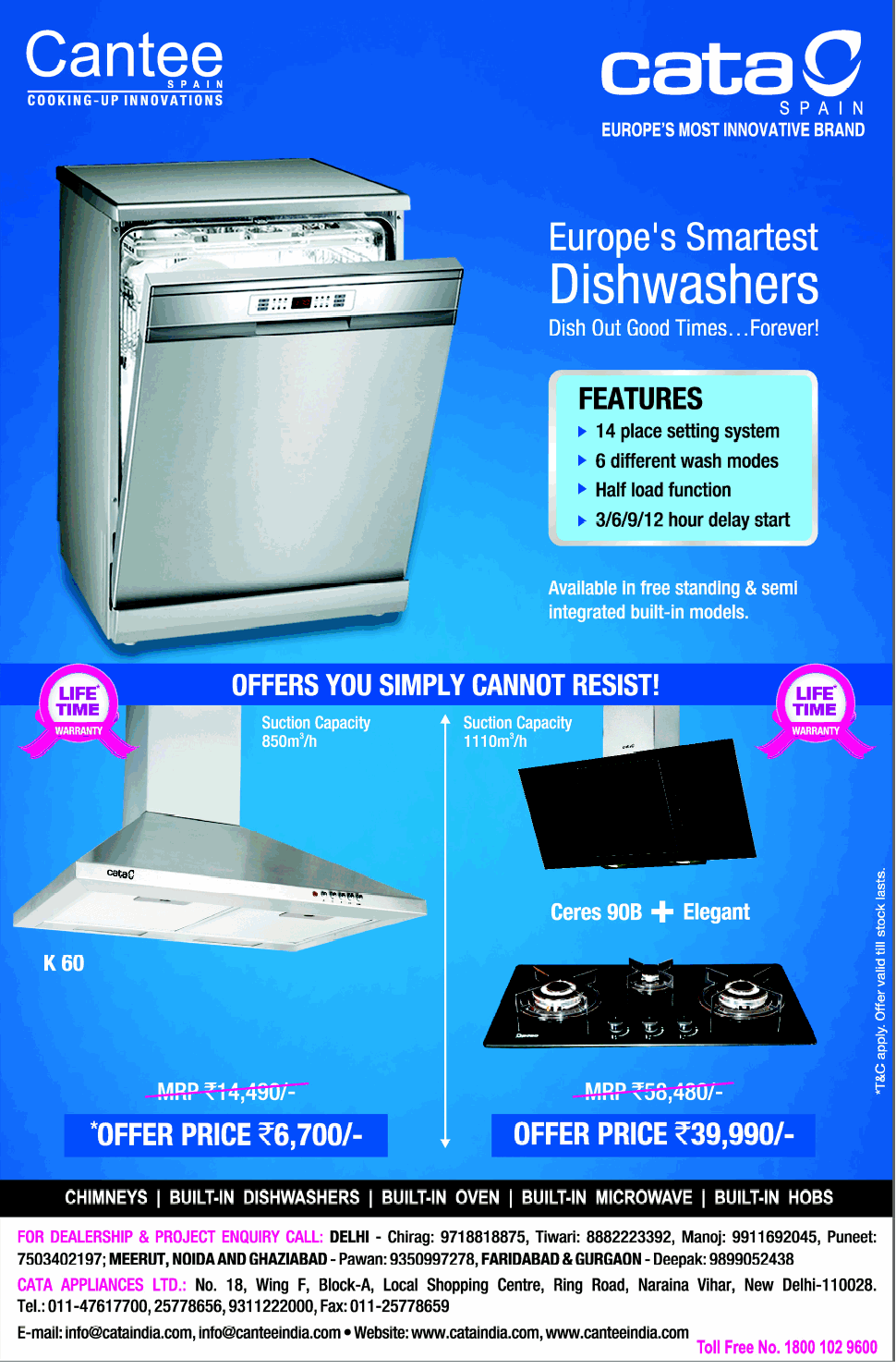 Cata dishwasher store