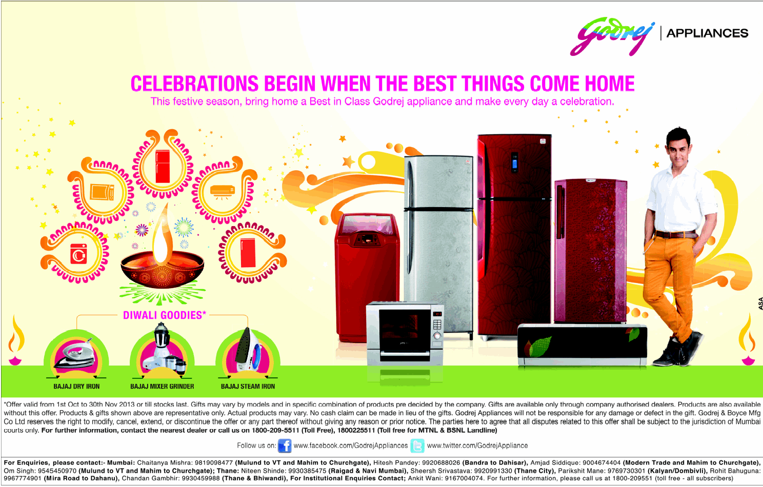 Godrej Refrigerators Super Cool Offers / Mumbai, New Delhi, Bangalore