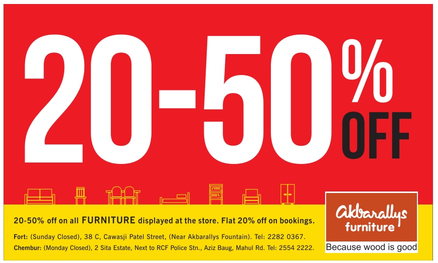 Akbarallys Furniture Sale / Mumbai SaleRaja