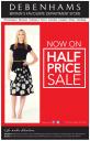 Debenhams - Half Price Sale