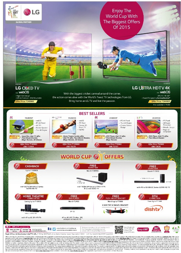 LG Ultra HD TV World Cup Offers / Mumbai, New Delhi, Bangalore SaleRaja