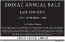 Zodiac - Annual Sale