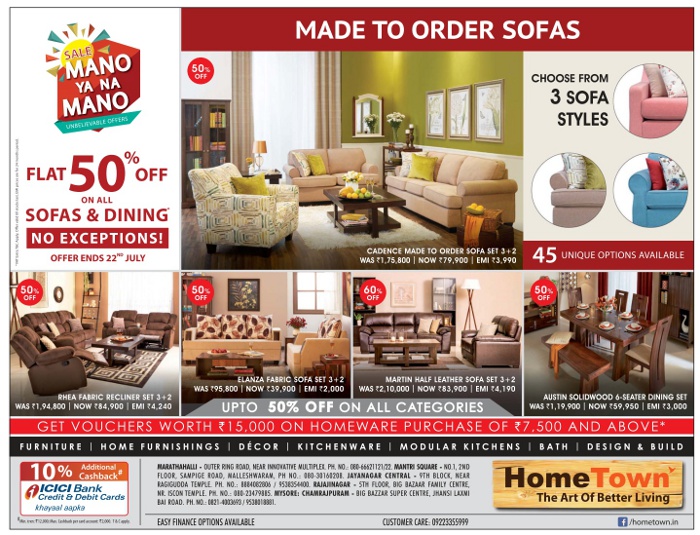 Hometown Sale / Bangalore / SaleRaja