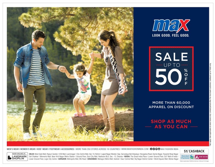 max sale 50 off