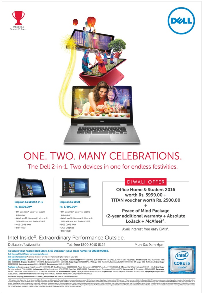 Dell Laptop Attractive Offer / New Delhi, Mumbai, Bangalore SaleRaja