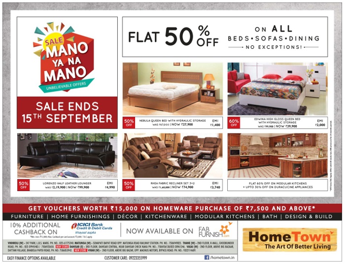 HomeTown Sale / Mumbai SaleRaja