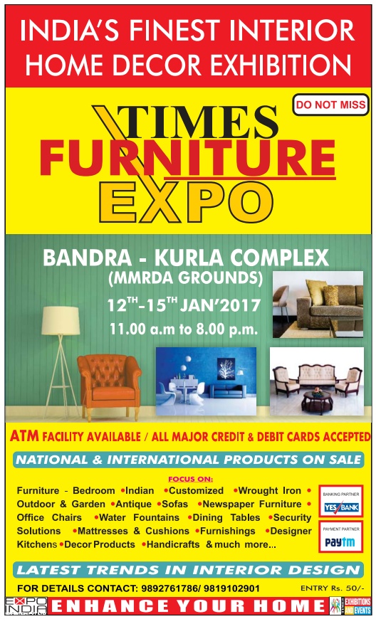 Times Furniture Expo Exhibition Cum Sale Mumbai Saleraja