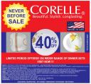 Corelle Dinner Sets - Sale