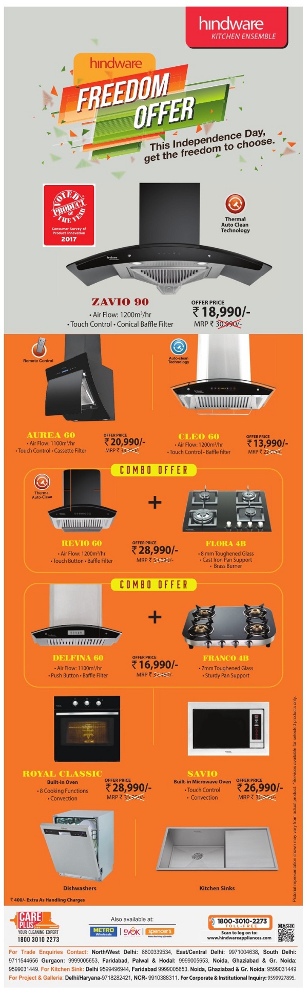 Hindware Kitchen Appliances Super Saver Offers / Mumbai, New Delhi