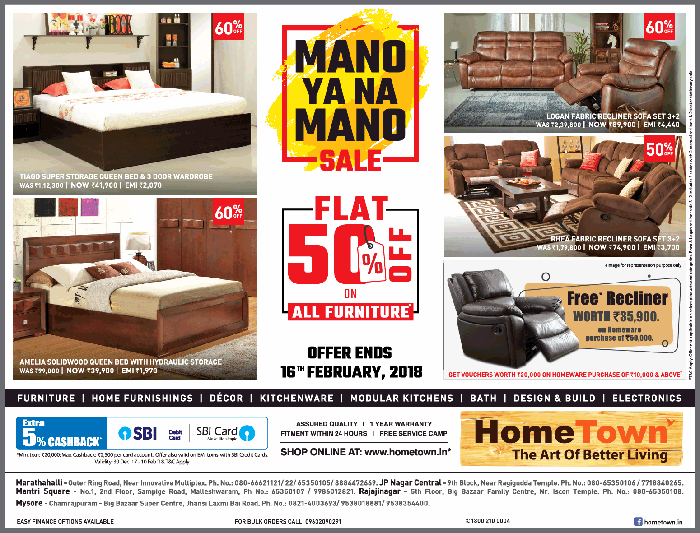 HomeTown Sale / Bangalore SaleRaja