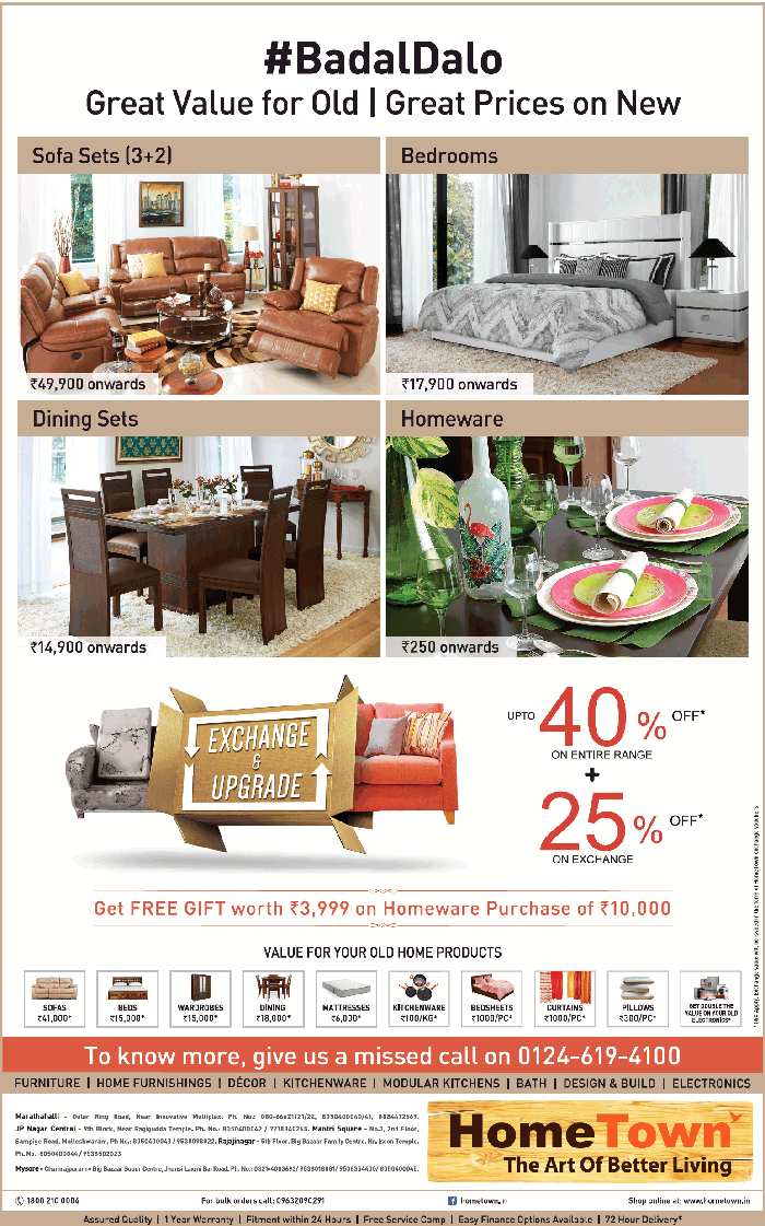 HomeTown Sale / Bangalore SaleRaja